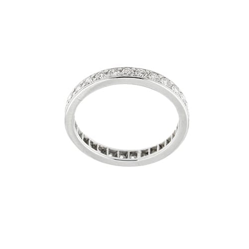 Bague Bague éternité en or blanc 18 ct avec diamants 1,45 ct 58 Facettes 36705