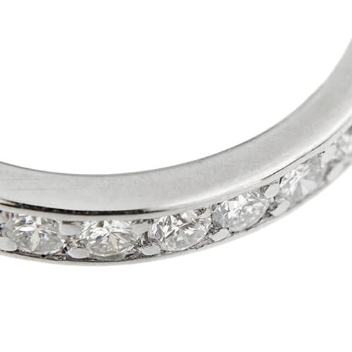 Bague Bague éternité en or blanc 18 ct avec diamants 1,45 ct 58 Facettes 36705