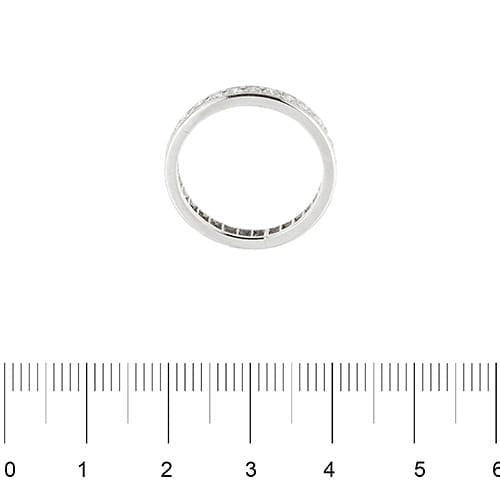 Bague Bague éternité en or blanc 18 ct avec diamants 1,45 ct 58 Facettes 36705