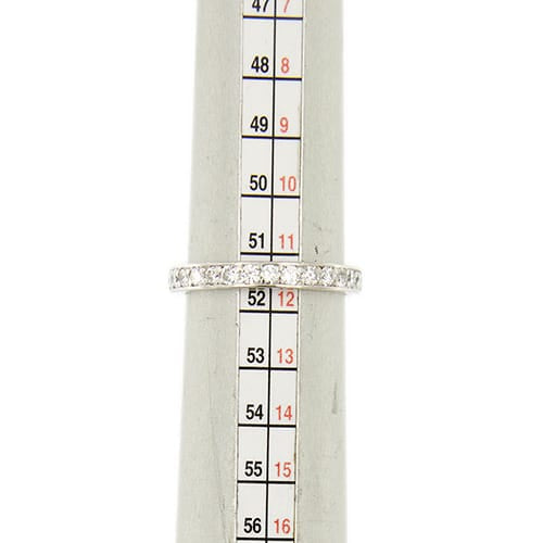 Bague Bague éternité en or blanc 18 ct avec diamants 1,45 ct 58 Facettes 36705