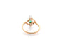 Bague 54 Bague ancienne émeraude et diamants en or 18k et platine 58 Facettes 27560dv