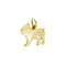Pendentif Dodo - Pendentif chien en or jaune 18 ct 58 Facettes 21785