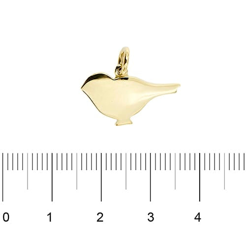 Pendentif Dodo - Pendentif passerotto en or jaune 18 ct 58 Facettes 39824