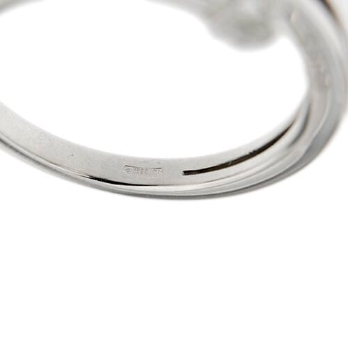 Bague 55 Bliss - Bague trilogy en or blanc 18 ct avec diamants 0,18 ct 58 Facettes 35929