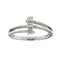 Bague 55 Bliss - Bague trilogy en or blanc 18 ct avec diamants 0,18 ct 58 Facettes 35929