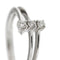Bague 55 Bliss - Bague trilogy en or blanc 18 ct avec diamants 0,18 ct 58 Facettes 35929