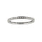 Bague 54 Bliss - Bague éternité en or blanc 18 ct avec diamants 0,50 ct 58 Facettes 13193