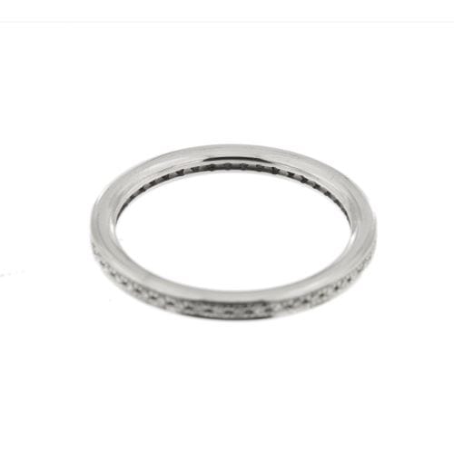 Bague 54 Bliss - Bague éternité en or blanc 18 ct avec diamants 0,50 ct 58 Facettes 13193