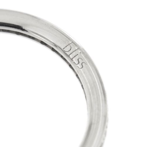 Bague 54 Bliss - Bague éternité en or blanc 18 ct avec diamants 0,50 ct 58 Facettes 13193