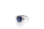 Bague 53 Bague en platine avec saphir de Ceylan 3,96 ct et diamants 58 Facettes 27472-27423-27424-27618