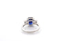 Bague 53 Bague en platine avec saphir de Ceylan 3,96 ct et diamants 58 Facettes 27472-27423-27424-27618