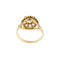 Bague 54 Bague fleur vintage en or jaune 18 carats et diamants 0,65 ct 58 Facettes 36479