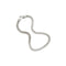 Bracelet Unoaerre - Bracelet maille queue de renard en or blanc 18 ct 58 Facettes 38033
