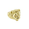 Bague Bague tête de lion homme en or jaune 18 ct et diamants 58 Facettes 30011