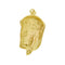 Pendentif Pendentif visage du Christ en or jaune 18 ct, rubis et diamants 58 Facettes 40105