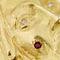 Pendentif Pendentif visage du Christ en or jaune 18 ct, rubis et diamants 58 Facettes 40105