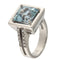Bague Anello en or blanc avec aigue-marine 5,17 ct et diamants 58 Facettes G3773