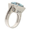 Bague Anello en or blanc avec aigue-marine 5,17 ct et diamants 58 Facettes G3773