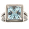 Bague Anello en or blanc avec aigue-marine 5,17 ct et diamants 58 Facettes G3773