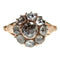 Bague 57 Bague cluster ancienne en or 18k et diamants taille rose 58 Facettes 1FBB3FC890534A269C44D6F865E33410