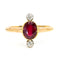 Bague 54 Bague ancienne - Rubis et diamants en or jaune 14k 58 Facettes EAC9A69896FD4E3F894718216EB4E13F