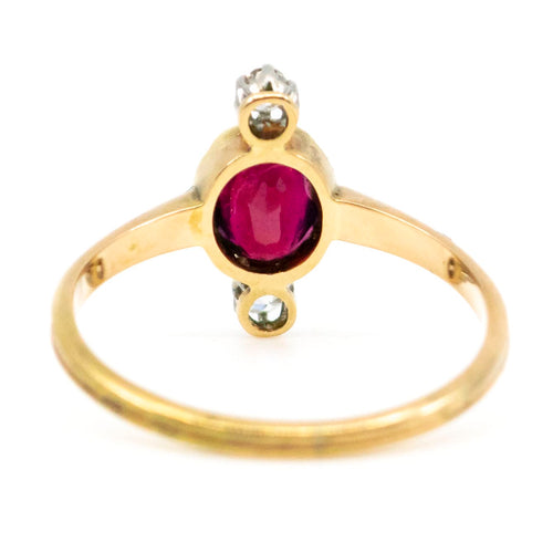 Bague 54 Bague ancienne - Rubis et diamants en or jaune 14k 58 Facettes EAC9A69896FD4E3F894718216EB4E13F
