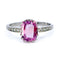 Bague 55 Bague vintage en platine avec saphir rose ovale et diamants 58 Facettes 1F8771A3B75C475AACE1920DBAA09601