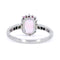 Bague 55 Bague vintage en platine avec saphir rose ovale et diamants 58 Facettes 1F8771A3B75C475AACE1920DBAA09601