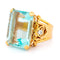 Bague 60 Bague Tank rétro en or jaune 14k avec aigue-marine et diamants 58 Facettes 1BAE8F9B3A4B4A0789F731849BB8890C