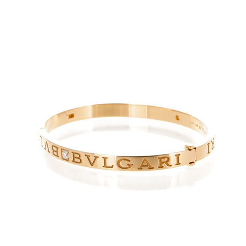 Bracelet Bulgari B.Zero1 - Bracelet en or rose 18 carats et diamants 58 Facettes 2.19351