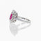 Bague 44 Bague en platine avec diamants et rubis rose 58 Facettes 2.18772