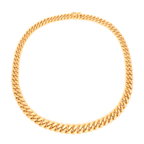 Collier Collier à maille gourmette en or 18k 58 Facettes AB3736F1B2C8499F9186D5727DBF022A