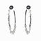 Boucles d'oreilles Dior Coquine - Boucles d’oreilles créoles en or blanc 18 K et diamants 58 Facettes 2.18226