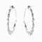 Boucles d'oreilles Dior Coquine - Boucles d’oreilles créoles en or blanc 18 K et diamants 58 Facettes 2.18226