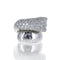 Bague 51.5 Cartier Panthère - Bague en or blanc 18 carats, diamants et émeraudes « Lakarda » 58 Facettes 2.18804