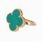 Bague 55 Van Cleef & Arpels Magic Alhambra - Bague en or jaune et malachite 58 Facettes 2.19275