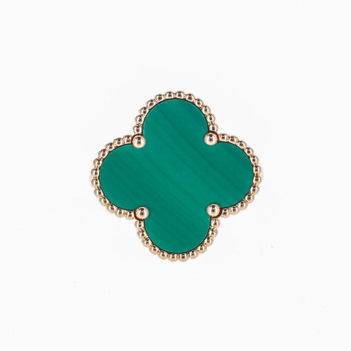 Bague 55 Van Cleef & Arpels Magic Alhambra - Bague en or jaune et malachite 58 Facettes 2.19275