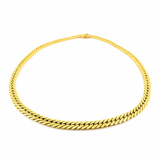 Collier Collier maille gourmette en or jaune 18k 58 Facettes D393BBE13153441694EB801848C96BF9