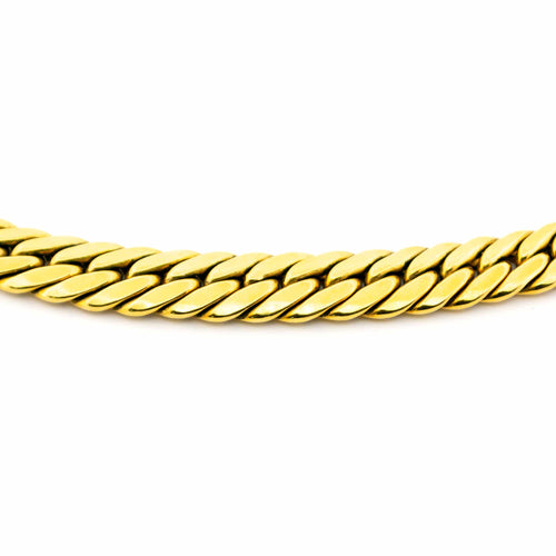 Collier Collier maille gourmette en or jaune 18k 58 Facettes D393BBE13153441694EB801848C96BF9
