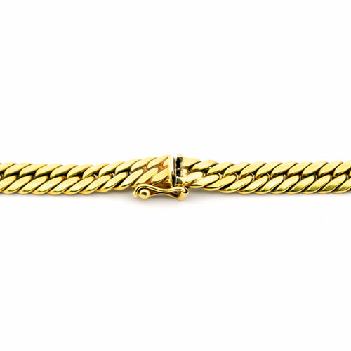 Collier Collier maille gourmette en or jaune 18k 58 Facettes D393BBE13153441694EB801848C96BF9