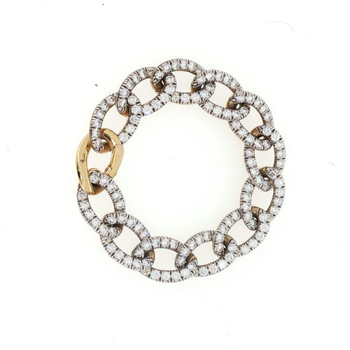 Bracelet Pomellato Catene - Bracelet petit modèle en or rose et diamants 58 Facettes 2.19207