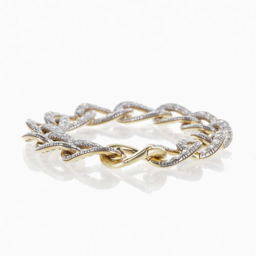 Bracelet Pomellato Catene - Bracelet petit modèle en or rose et diamants 58 Facettes 2.19207