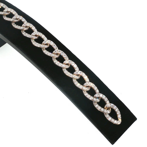 Bracelet Pomellato Catene - Bracelet petit modèle en or rose et diamants 58 Facettes 2.19207