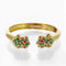 Bracelet Bracelet vintage à motifs grenouilles en or jaune 18 K et émail vert 58 Facettes 2.19153