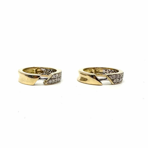 Boucles d'oreilles Boucles d'oreilles en or jaune et diamants 58 Facettes Z15B51791