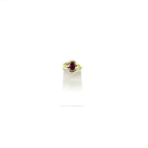 Bague 52 Bague en or jaune 750 millièmes et rubis 0,60 ct 58 Facettes Z15B51782