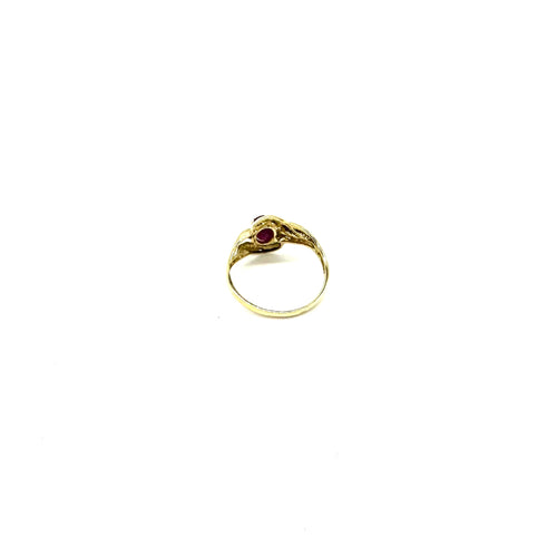 Bague 52 Bague en or jaune 750 millièmes et rubis 0,60 ct 58 Facettes Z15B51782