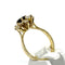 Bague 52 Bague marguerite en or jaune 750 avec saphir et diamants 58 Facettes Z1350536