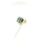 Boucles d'oreilles Boucles d'oreilles en or jaune 750 ornées de topazes 58 Facettes Z15B51698
