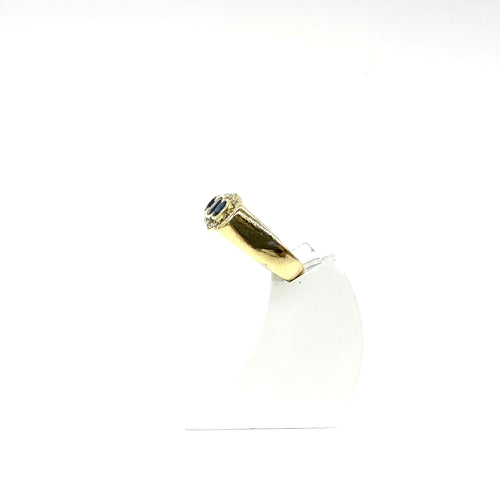 Bague 51 Bague en or jaune 750 avec saphirs et diamants 58 Facettes Z15B51729